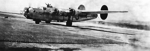 B-24 returning from mission