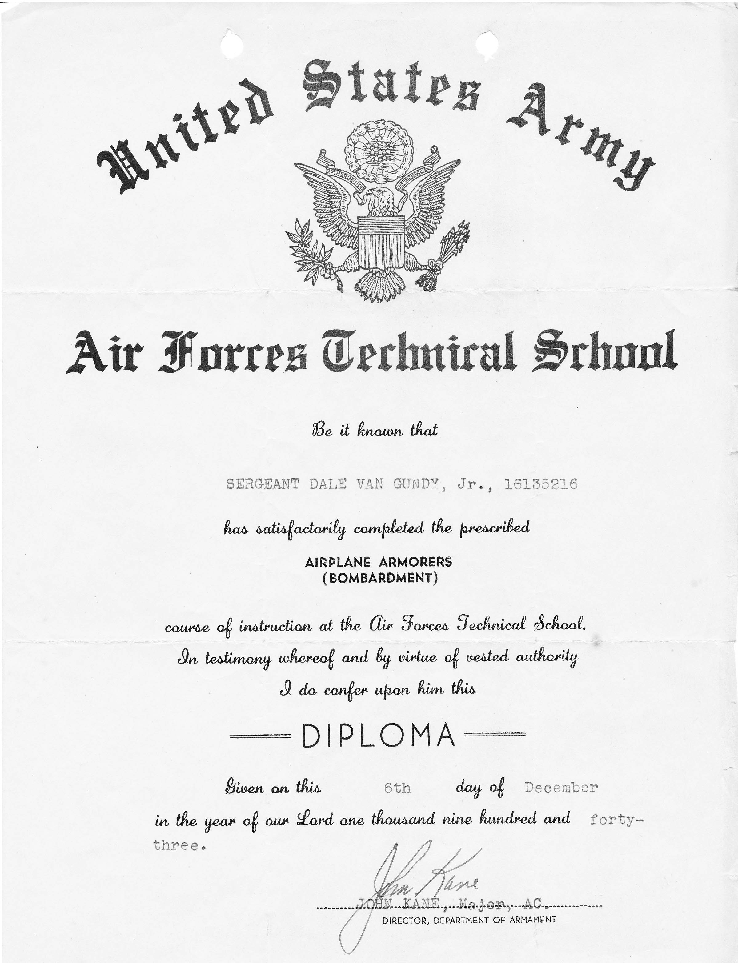 Airplane Armorers School