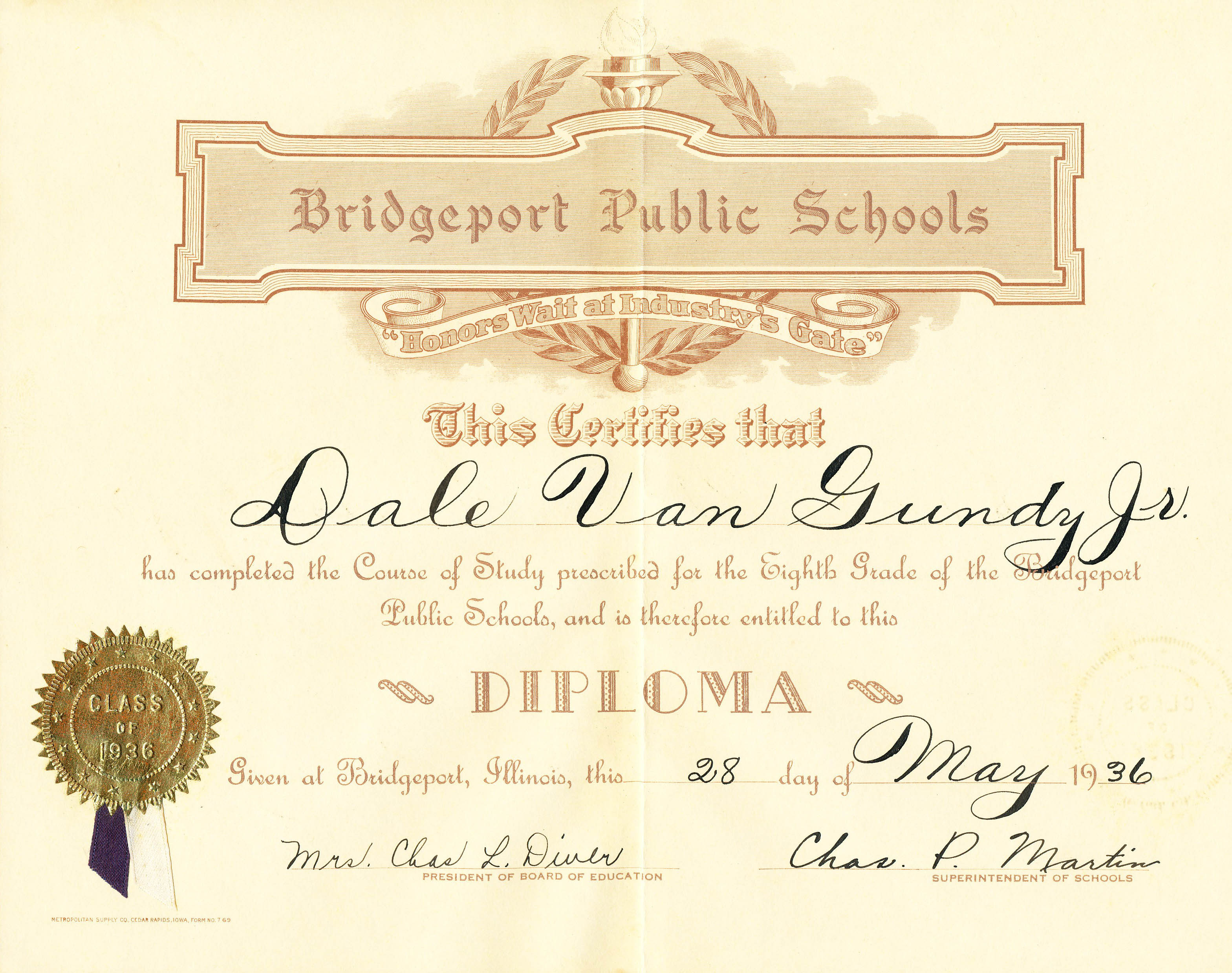 High school diploma