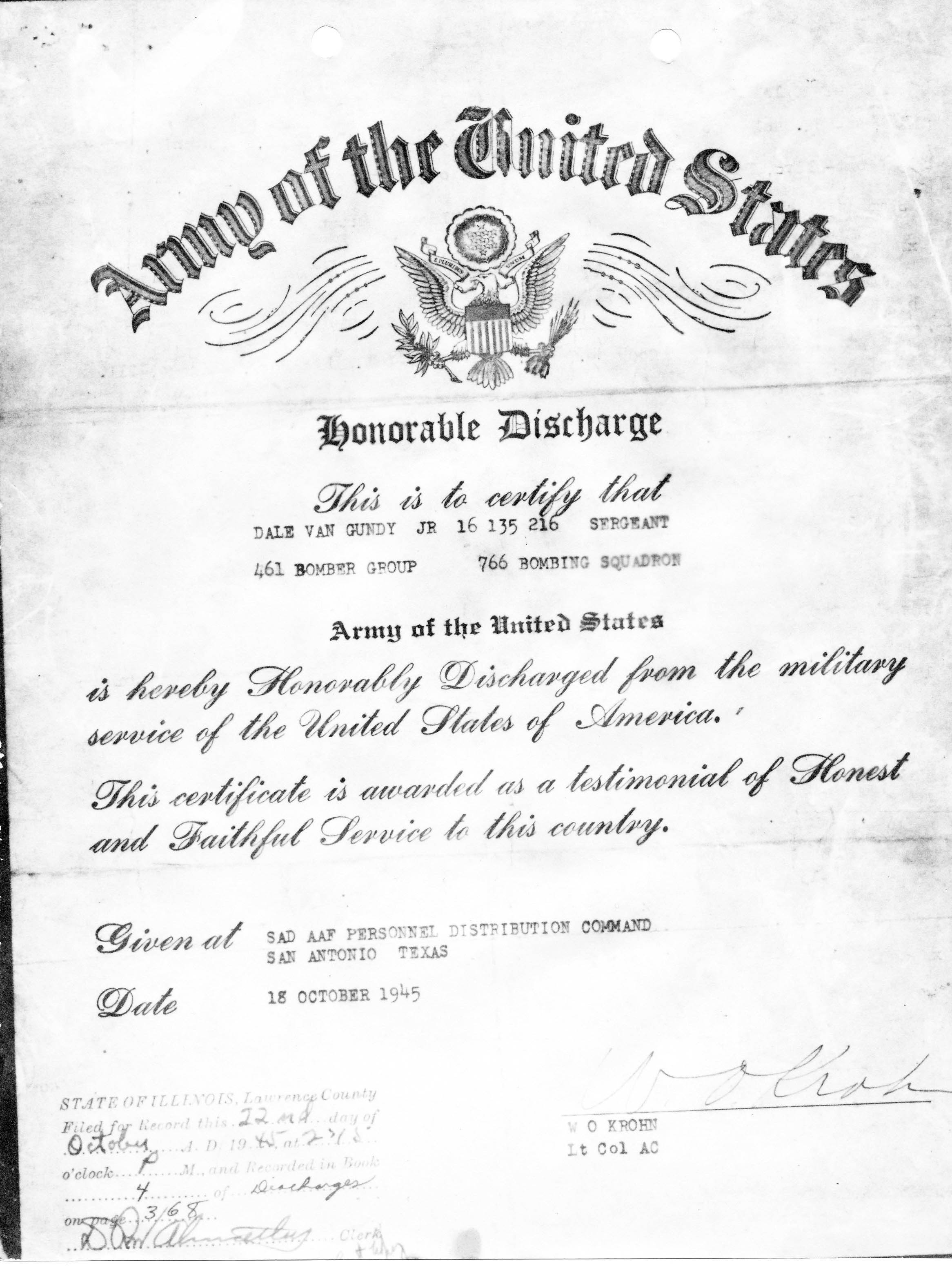 Honorable Discharge