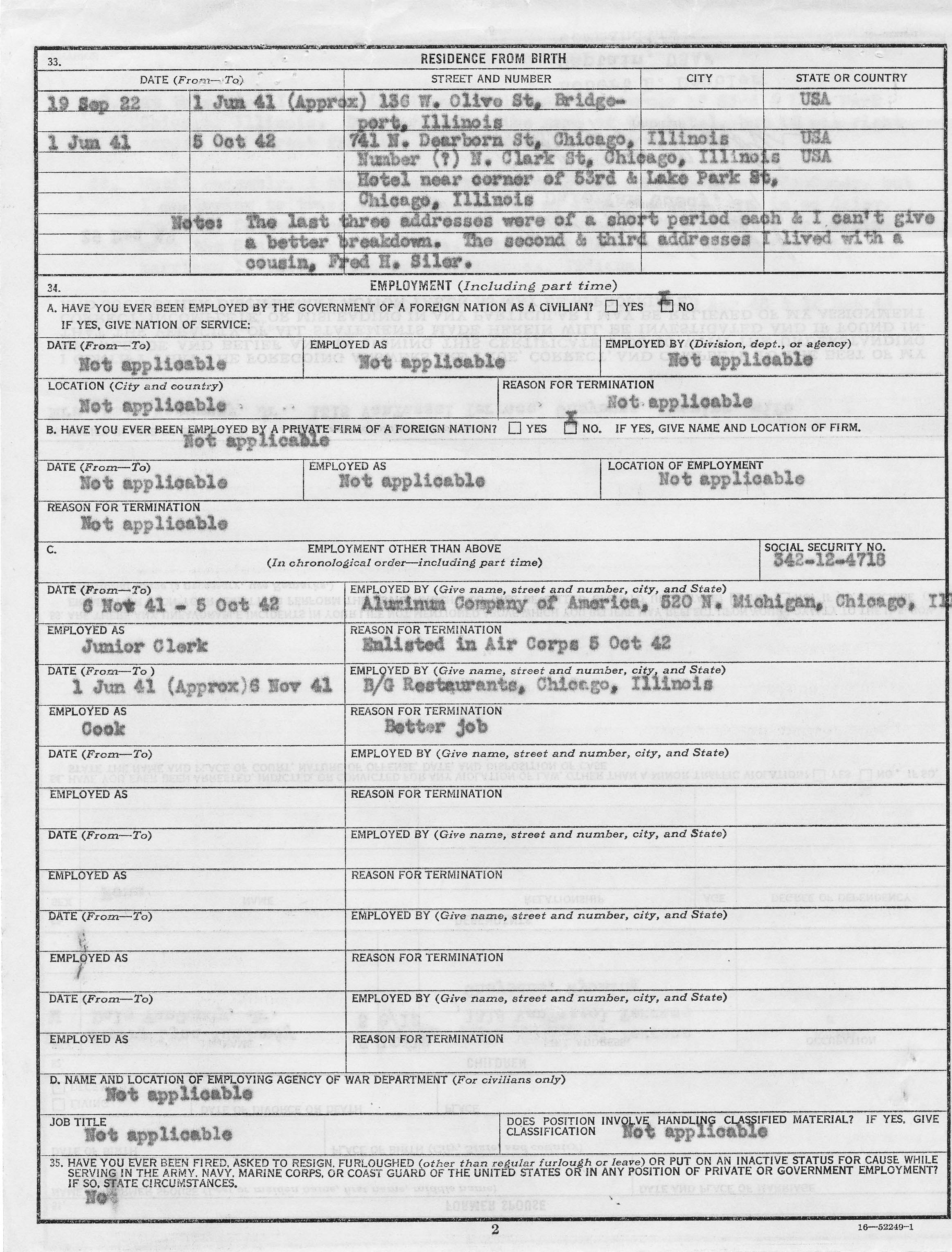 Personal History